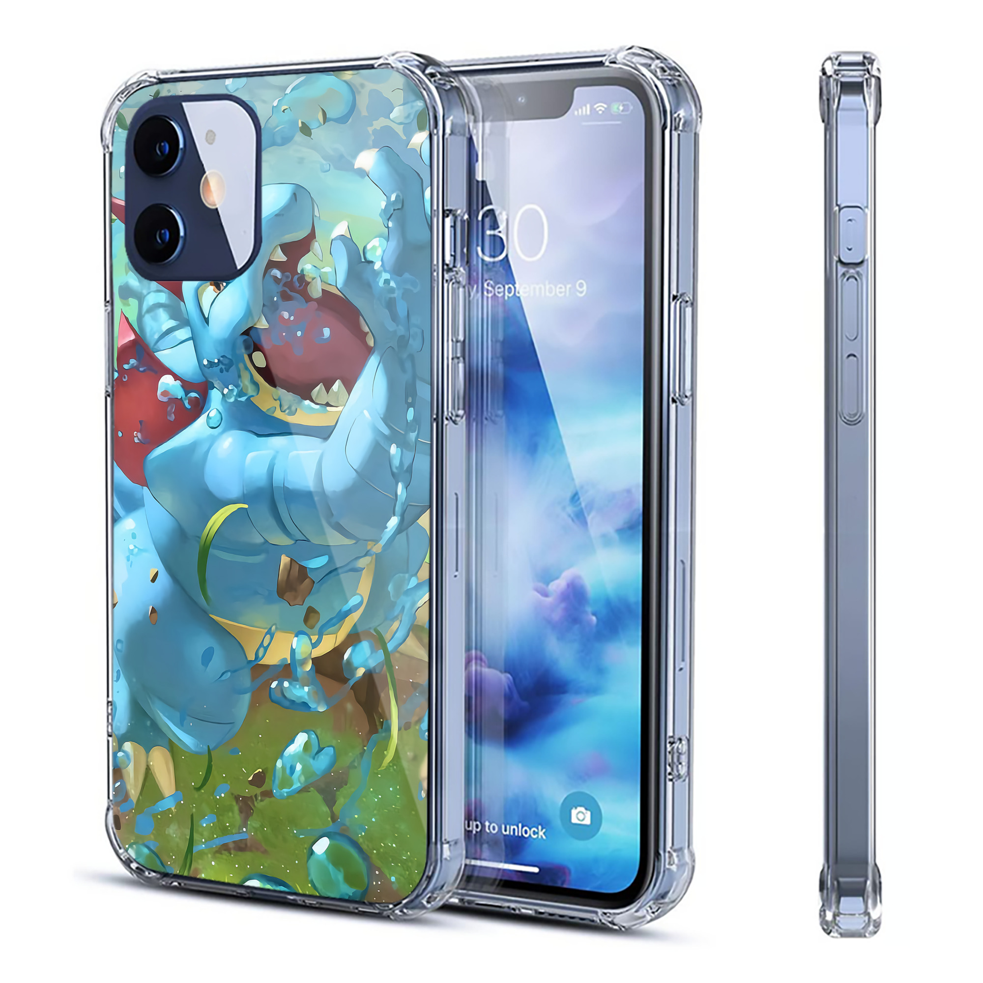 （画像用） ポケットモンスター Pokémon 【iPhone 12シリーズ対応】透明スマホケース（クリアソフトケース）